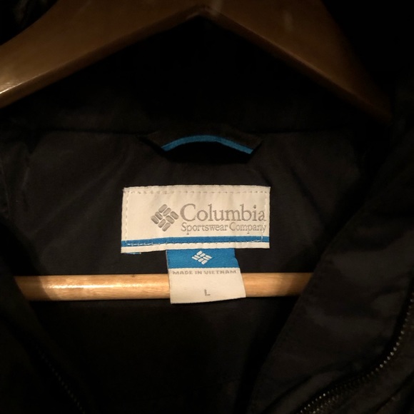 Columbia Hooded Black Puffer Quilted Jacket Size Large Women’s - Picture 3 of 7
